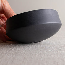 Load image into Gallery viewer, Black Porcelain Vessel with Rounded Bottom
