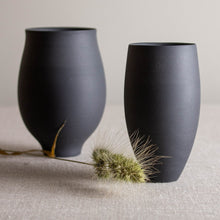 Load image into Gallery viewer, Small Black Porcelain Vessel
