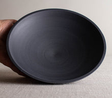 Load image into Gallery viewer, Black Porcelain Vessel with Flared Foot

