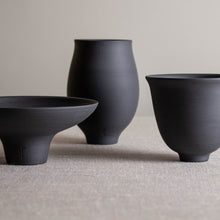 Load image into Gallery viewer, Small Black Porcelain Vessel 9
