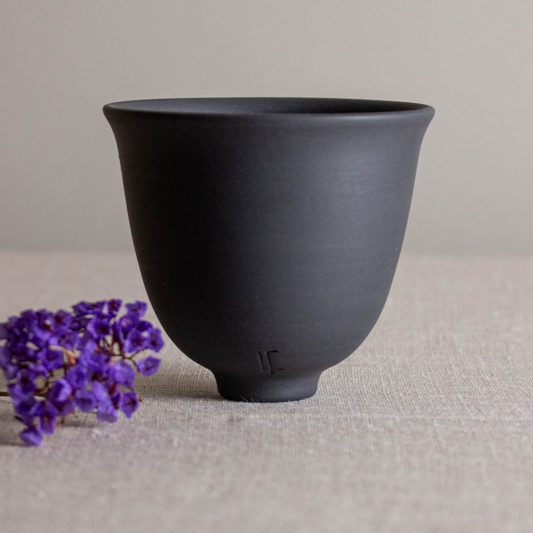 Small Black Porcelain Vessel 9