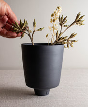 Load image into Gallery viewer, Black Porcelain Vessel 4
