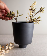 Load image into Gallery viewer, Black Porcelain Vessel 4
