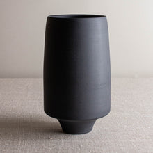 Load image into Gallery viewer, Black Porcelain Vessel 7
