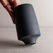 Load image into Gallery viewer, Black Porcelain Vessel 7
