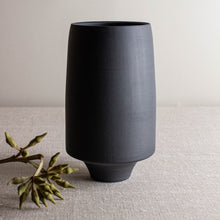 Load image into Gallery viewer, Black Porcelain Vessel 7
