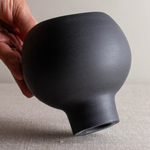 Load image into Gallery viewer, Black Porcelain Vessel 9
