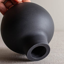 Load image into Gallery viewer, Black Porcelain Vessel 9
