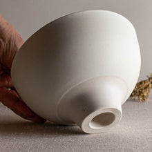 Load image into Gallery viewer, Pedestal Bowl in Crystalline White Matte
