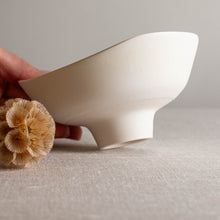 Load image into Gallery viewer, Crystalline White Matte Vessel with Carved Rim
