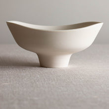 Load image into Gallery viewer, Crystalline White Matte Vessel with Carved Rim
