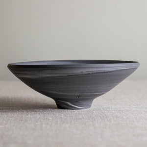 Marbled Grey and White Vessel