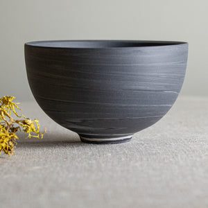 Marbled Grey and White Porcelain Vessel