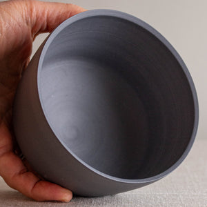 Dark Grey Porcelain Vessel