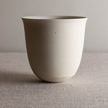 Load image into Gallery viewer, Crystalline White Matte Vessel with Flared Rim
