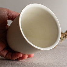 Load image into Gallery viewer, Crystalline White Matte Vessel with Flared Rim
