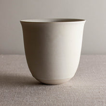 Load image into Gallery viewer, Crystalline White Matte Vessel with Flared Rim
