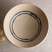 Load image into Gallery viewer, Glazed Deep Yellow Porcelain Vessel with Double Lines
