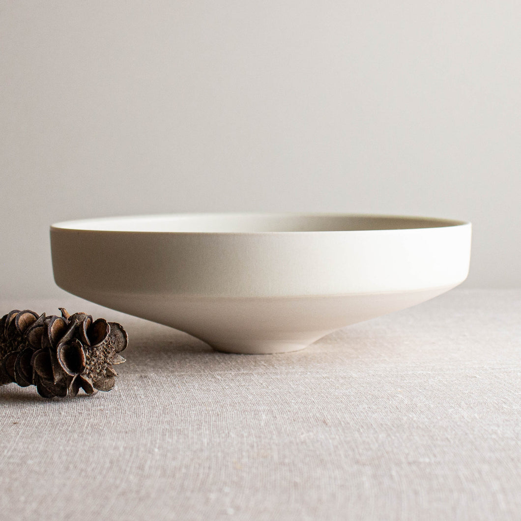 Crystalline Matte White Sparkling Bowl