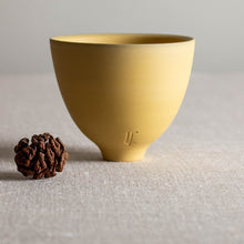Load image into Gallery viewer, Small Deep Yellow Porcelain Vessel 2
