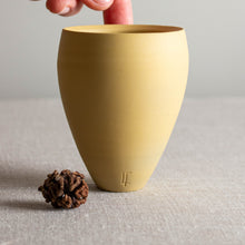 Load image into Gallery viewer, SMall Deep Yellow Porcelain Vessel
