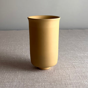 Deep Yellow Porcelain Vessel 8