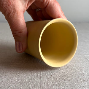 Deep Yellow Porcelain Vessel 8