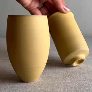 Deep Yellow Porcelain Vessel 8