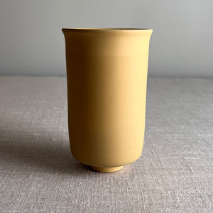 Deep Yellow Porcelain Vessel 8