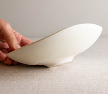Load image into Gallery viewer, Open Form with Altered Rim in Matte Ivory
