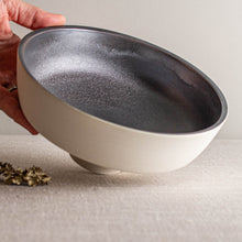 Load image into Gallery viewer, Large Textured Bronze Pedestal Vessel
