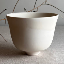 Load image into Gallery viewer, Crystalline White Matte Vessel with Flared Rim
