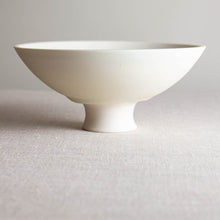 Load image into Gallery viewer, Crystalline White Matte Pedestal Vessel

