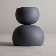 Load image into Gallery viewer, Set of 2 Wobbles in Dark Grey Porcelain
