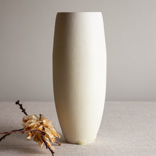 Load image into Gallery viewer, Sparkling Crystalline White Matte Vase Form
