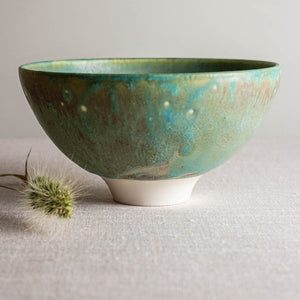 Turquoise, Grey and Pink Vessel