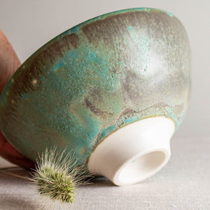 Turquoise, Grey and Pink Vessel