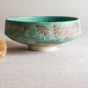Turquoise and Grey Mottled Piece