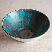 Load image into Gallery viewer, Turquoise and Black Vessel 1
