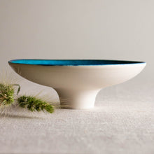 Load image into Gallery viewer, Turquoise and Black Matte Vessel
