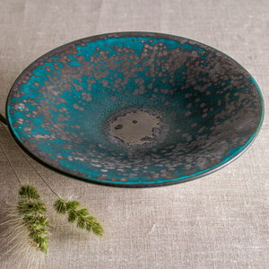 Turquoise and Black Vessel 2