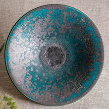 Load image into Gallery viewer, Turquoise and Black Vessel 2
