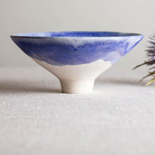 Load image into Gallery viewer, Cobalt and White Glazed, Small Vessel

