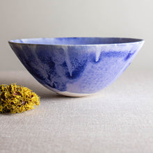 Load image into Gallery viewer, Cobalt and White Glazed Vessel 3
