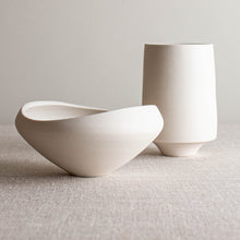 Load image into Gallery viewer, Set of 2 Matte White, Bare Porcelain Vessels
