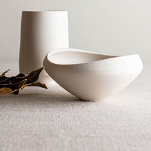Load image into Gallery viewer, Set of 2 Matte White, Bare Porcelain Vessels
