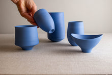 Load image into Gallery viewer, Set of 5 Blue Porcelain Vessels
