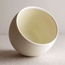 Load image into Gallery viewer, Crystalline White Matte Rounded Vessel with Tall Foot
