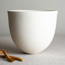 Load image into Gallery viewer, Crystalline White Matte Vessel with Flared Rim
