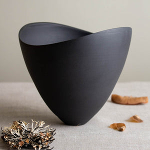Black Porcelain Series, Altered Rim Bowl 1